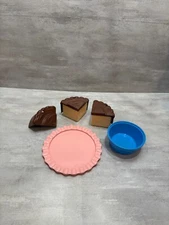 Fisher Price Fun with Food Chocolate Frosting, Cake, Plate Replacement Pieces