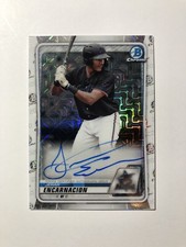 2020 Bowman Chrome Mojo Refractor Jerar Encarnacion On Card Autograph BMA-JE