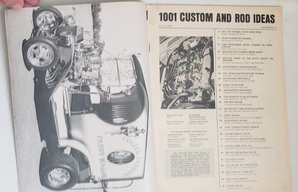 1001 Custom and Rod Ideas Magazine Fall 1969 Road Runner Vette Ram Off Roading - Image 3 of 4
