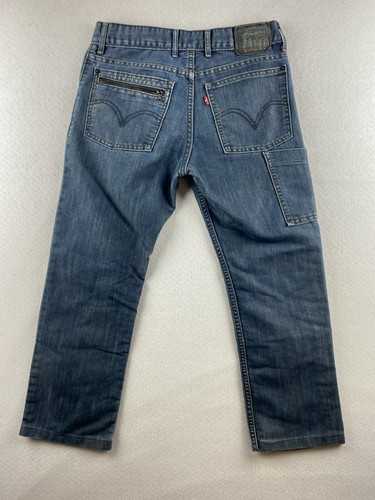 Levi's 511 Jeans Boys 18 29 x 29 Blue Skinny Denim Distressed Zip Pockets Pants - Picture 8 of 11