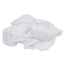 Premium White Knit T-Shirt Cotton Cleaning Rags - Multipurpose Cleaning Cloths