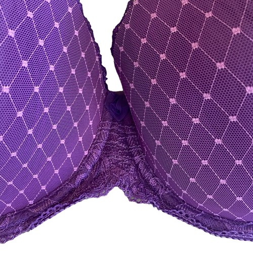 Wacoal Bra 38DDD Purple 853115 Underwire Padded Reveal Contour Demi - Picture 5 of 16
