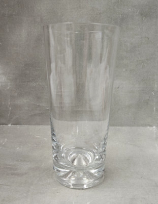 Highball Tumbler Glass 6 1/8'' Block Crystal Karlstadt Air Bubble (10 AVAILABLE)