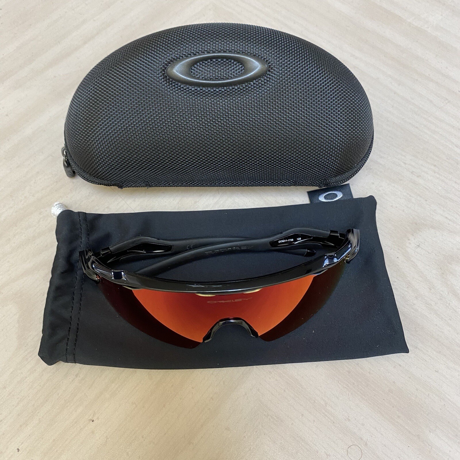 Oakley Men's Oo9211 Radar Ev Pitch Rectangular Sunglasses Black Frame