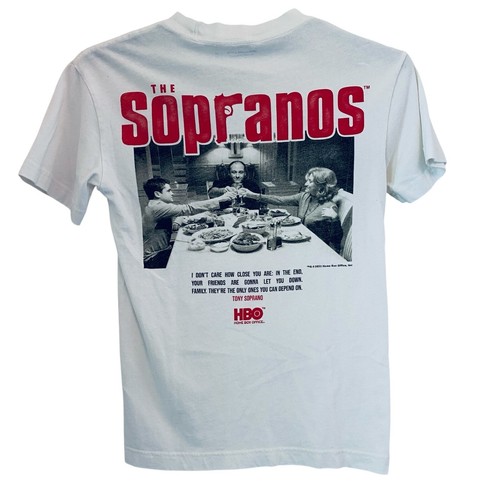 Abercrombie & Fitch The Sopranos HBO Graphic T-Shirt Tee White Soft XS HOLE - Picture 6 of 12