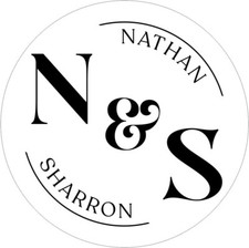 Custom Couple Stamp with Initials and Names - Personalized 1-5/8" Size