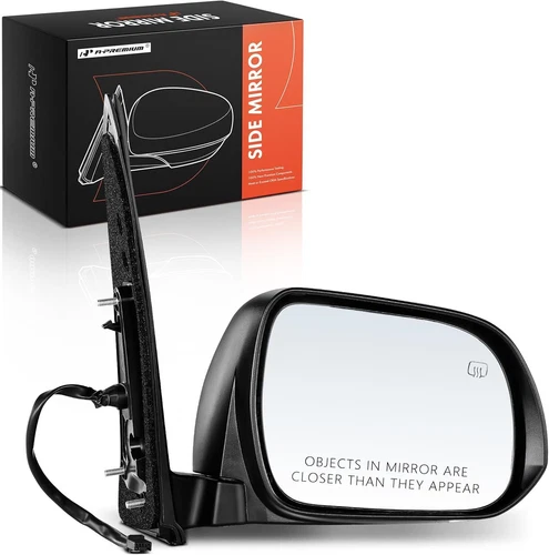 NEW! Mirror Power Heated Black Passenger Side Right RH for 11-12 Toyota Sienna