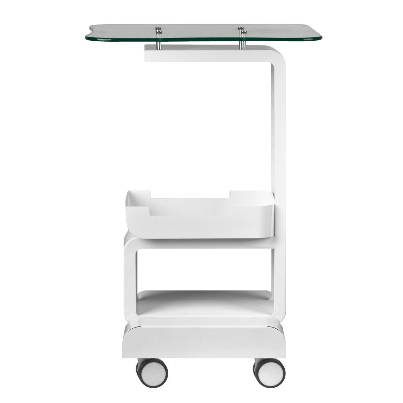 Carrello per cosmetici carrello con ruote trolley carrello per salone tavolo per attrezzi 082 foto 3