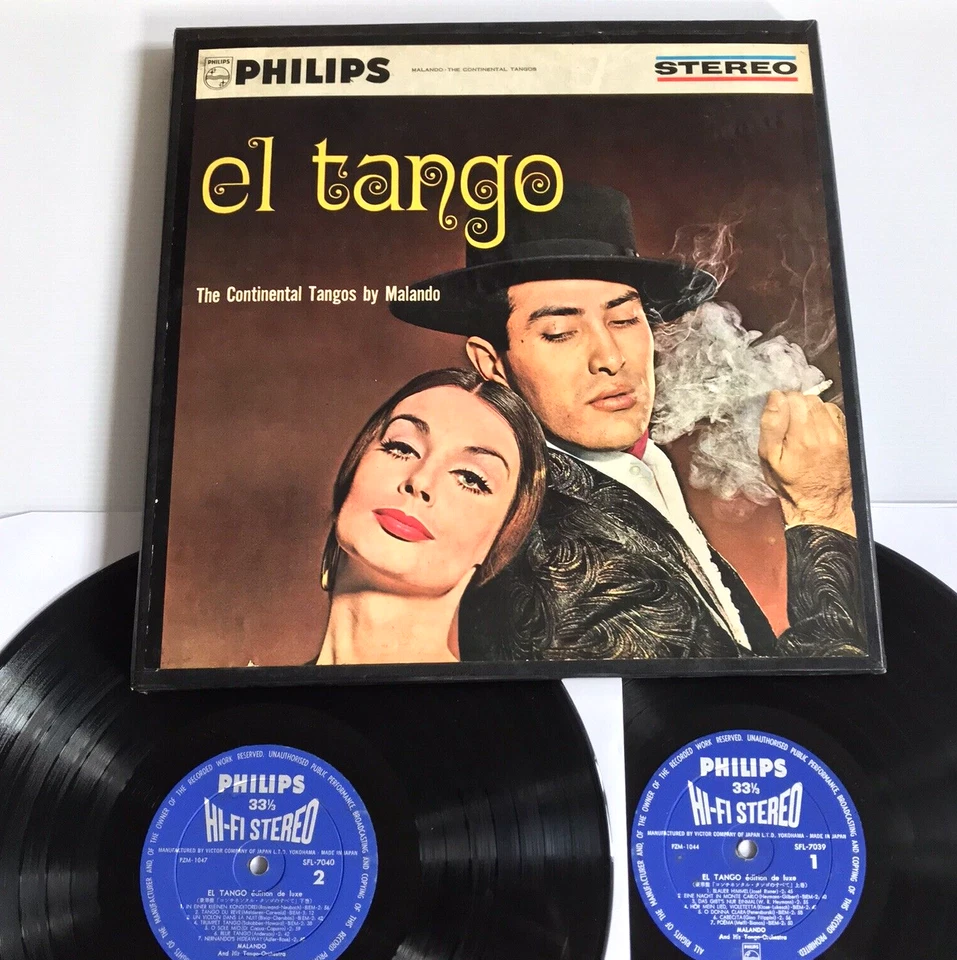 Continental Tangos by Malando - Philips Japan 2LP Hi-Fi Stereo Vinyl Box Set - Image 2 of 4