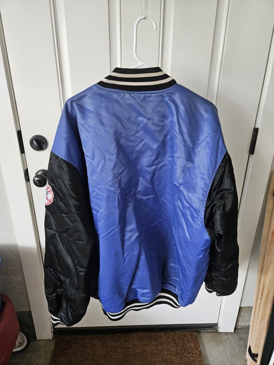 Vintage Majestic New York Yankees Bomber Jacket. Rare Blue & Black