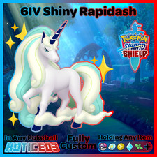 RAPIDASH Galar ✨ Ultra SHINY 6IV ✨ Pokemon SWORD and SHIELD EVs +Free MasterBall
