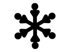 Snowflake Holiday D cor Let it Snow Frozen Silhouette Vinyl Decal Bottle Sticker