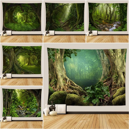 YYVKPMLXC Wandteppich Kaninchen & Kirschblüten - 100x150cm Polyester Dekoration