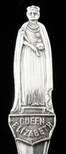 Sterling Silver Queen Elizabeth Teaspoon, Cooper Brothers & Sons Ltd 1936