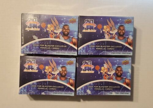 2021 Upper Deck Space Jam 2 A New Legacy Basketball Blaster Box Lot of 4 - Picture 1 of 3