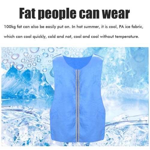 Unisex Summer Cooling Cardigan Vest Ice 