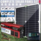 4000W Solar Panel Sets Solar Power Inverter Generator 100A Home 110V Grid System