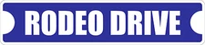 *Aluminum* Rodeo Drive 4" x 18" Metal Novelty Street Sign  SS 3086
