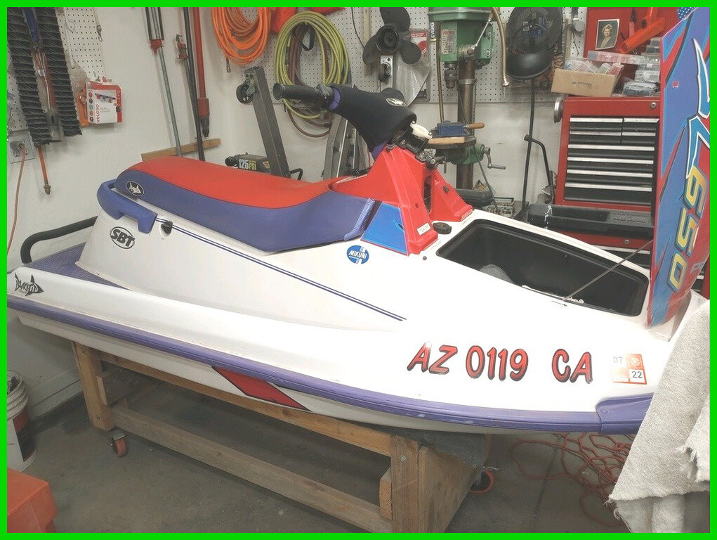 1994 Polaris SL 650 Jet Ski 10' Top End of Motor Redone New Seat Cover