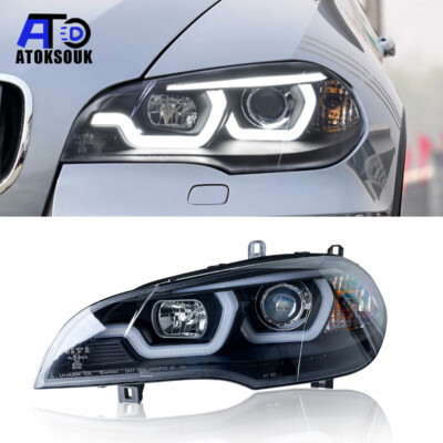 for 2007-2013 BMW X5 E70 halogen turn signals Headlights assembly one ...