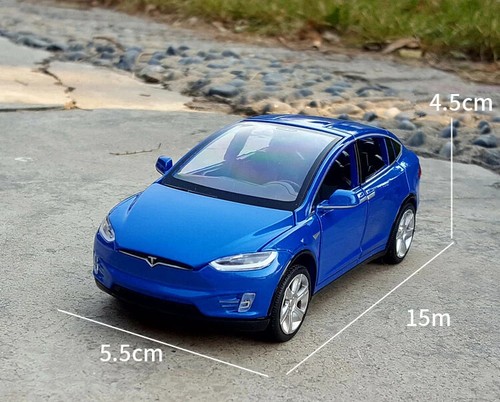 1:32 Sport Racing Car Kids Tesla Model 3 Children Toys Diecasts Collection Gift - Picture 10 of 29