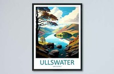 Ullswater Travel Print Wall Art Ullswater Wall Hanging Home Decoration Ullswater