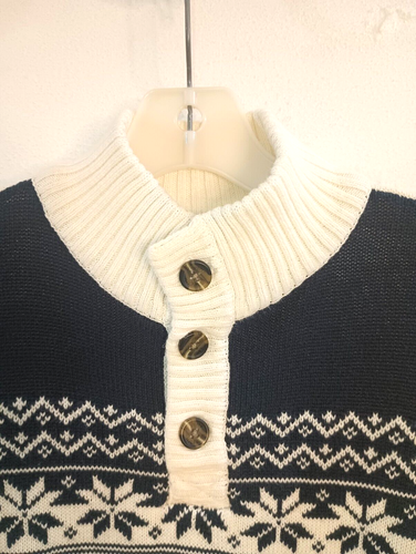 Tommy Hilfiger Boys Sweater Size Medium 12-14 100% Cotton Fair Isle - Picture 6 of 18