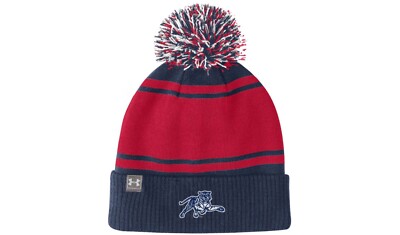 Jackson State Tigers Multicolor Under Armour Beanie Hat w/pom - HBCU
