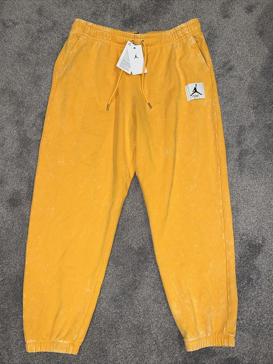 Nike Air Jordan Essential Fleece Pants Washed Bright Orange Size