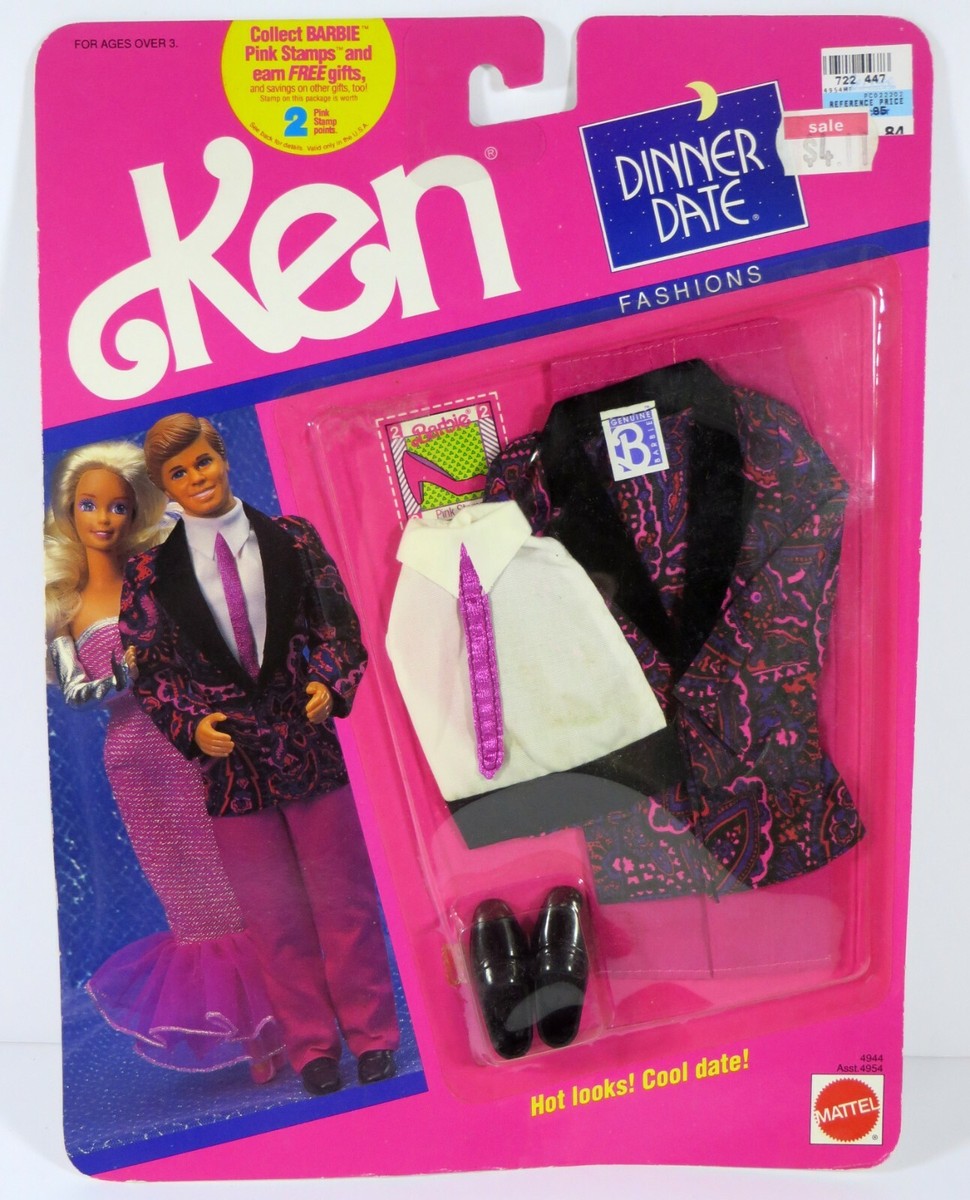 L5 NIB BARBIE DOLL 1990 DINNER DATE FASHION KEN 4944 | eBay