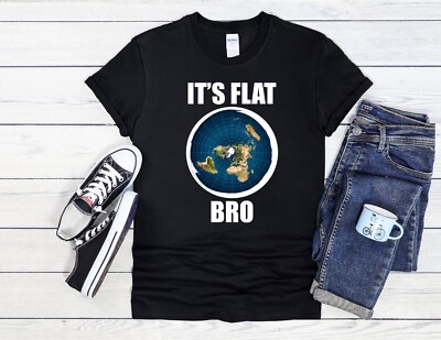It's Flat Bro Earth Space Cool Herren Damen Unisex T-Shirt Hoodie Baseball 3238