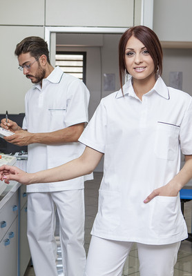 Casacca Sanitaria Uomo Donna Medico infermiere da lavoro divisa