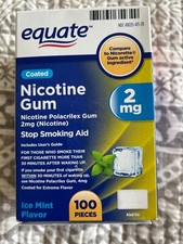 equate nicotine gum 2mg ice mint flavor