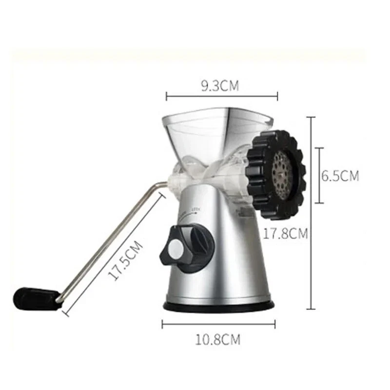 Máquina picadora de carne manual máquina de llenado de salchichas domésticas trituradora de alimentos Foto 3 de 4