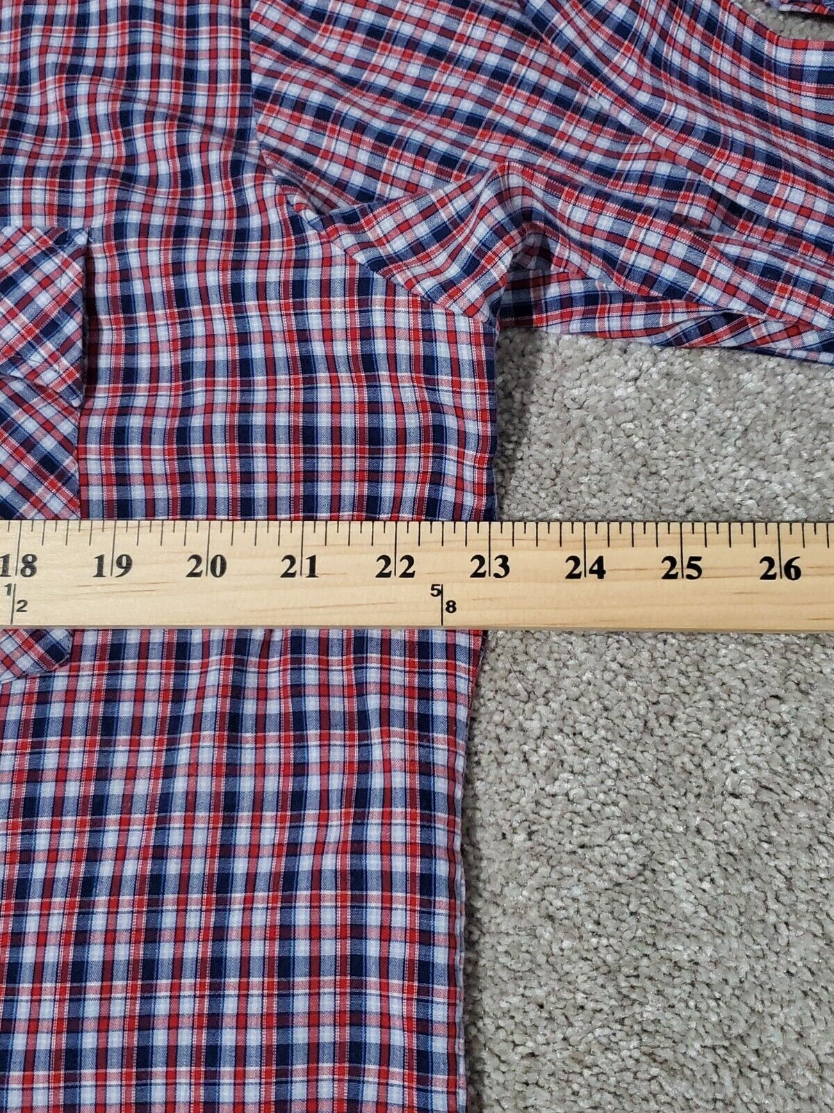 VTG Kingsport Mens Shirt Button Up Plaid Size Lar… - image 6