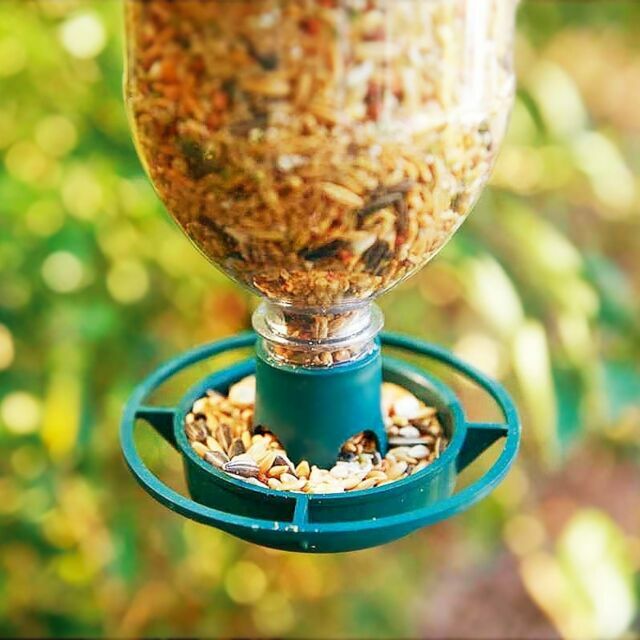 Bottle Top 2pc Hanging Bird Feeder Kit Recycle Bottles