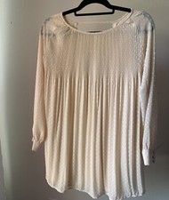 Beige Kimchi Blue Urban Outfitters Size S Swiss Dot Short Dress