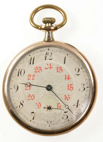 MGM * Gold Plated Pocket Watch "Ancre de Precision" Circa 1920. Rare!