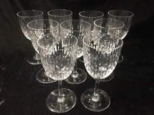 (9)  Baccarat Crystal 'Paris' 5.75 Inch CLARET WINE GLASS