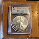 2012 Silver American Eagle $1 PCGS MS70 First Strike Label