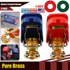Car Battery Terminal Connectors 2PCS Quick Release Disconnect Negative Positive