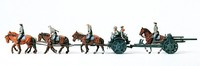 Preiser 16513 H0 Figuren Bespannte Leichte Feldhaubitze Dr 1939-45 1:87 In Ovp