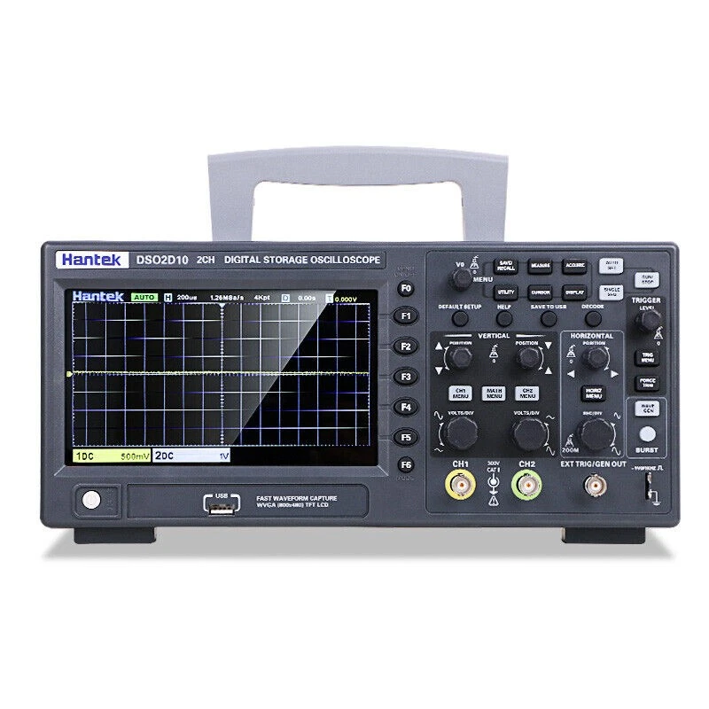 Hantek DSO2D10 DSO2D15 1GSa/s Digital Bench Type Oscilloscope Signal Generator - Image 3 of 4
