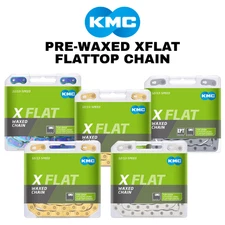 KMC Pre-Waxed XFLAT Flattop Chain. All Colors!