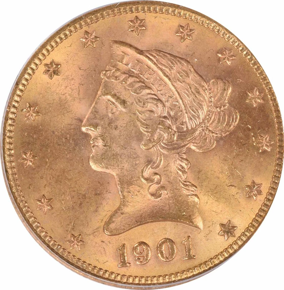 1901-S $10 Gold Liberty Head MS64 PCGS - Image 3 of 4