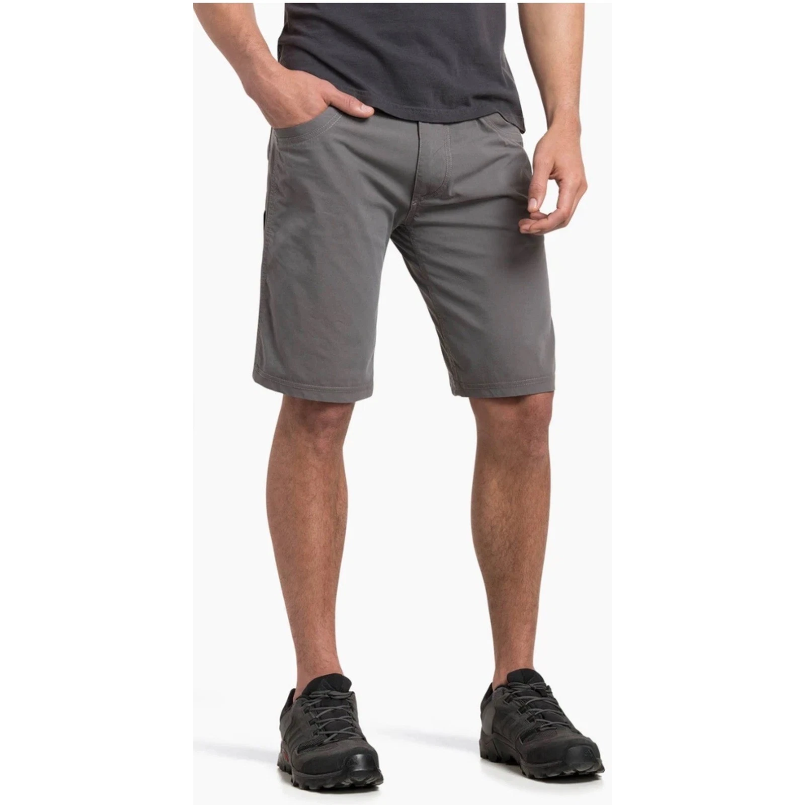 Kuhl Radikl Shorts Mens 38 Gray 10" Hiking Cargo Outdoor Stretch Performance