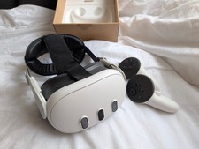 Meta Quest 3 (128GB) VR headset + BoboVR head strap upgrade + charger
