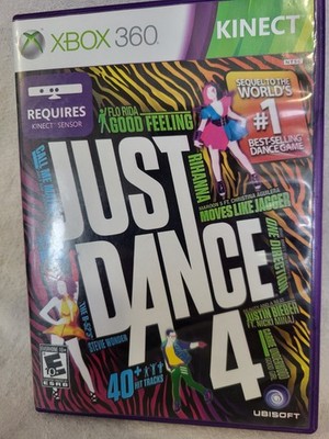 Just Dance 4 (Microsoft Xbox 360, 2012) Used Complete