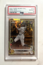 2022 TOPPS GILDED COLLECTION #113 ONEIL CRUZ RC LAVA GOLD ETCH /10 PSA 10 GEM