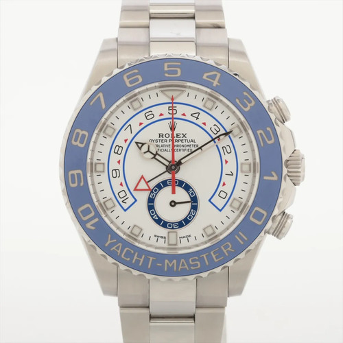 Rolex Yacht-Master II 116680 SS SS AT white dial 1 Extra Link